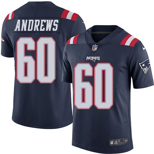 Men New England Patriots #60 David Andrews Nike Navy Limited NFL Jersey->new england patriots->NFL Jersey
